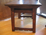 Carved two-drawer Renaissance-style table