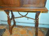 Antique walnut “vargueño” with table