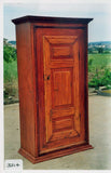 Antique "faux bois" single-door cabinet in honey pine