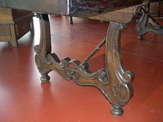 Spanish Carved Oak Dining Table