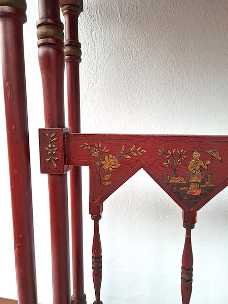 Antique Spanish colonial chinoiserie bargueño