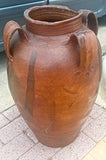 Antique ribbon handle olive oil jar