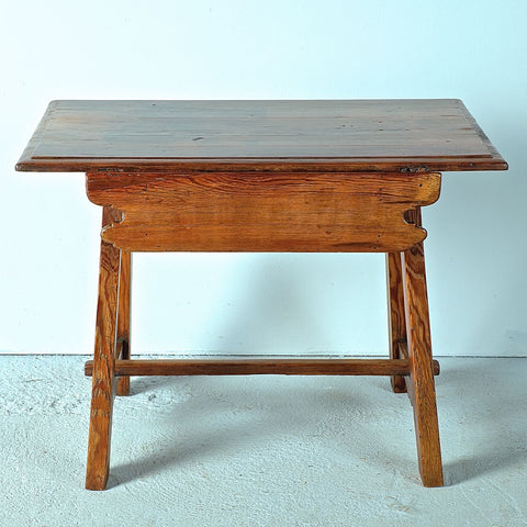 Antique rustic game dressing table with drawer
