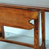 Antique rustic game dressing table with drawer