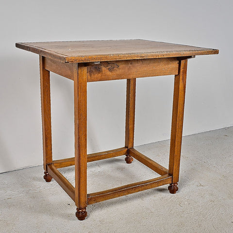 Antique walnut accent table