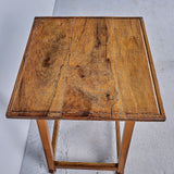 Antique walnut accent table