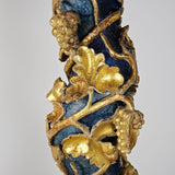 Antique carved, painted and gilt salomonic column