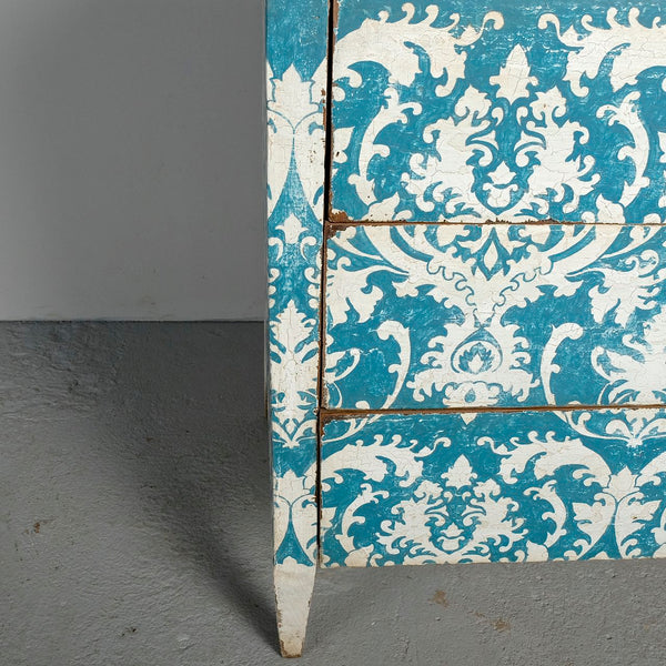 Antique painted three-drawer chest