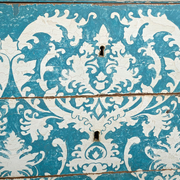 Antique painted three-drawer chest