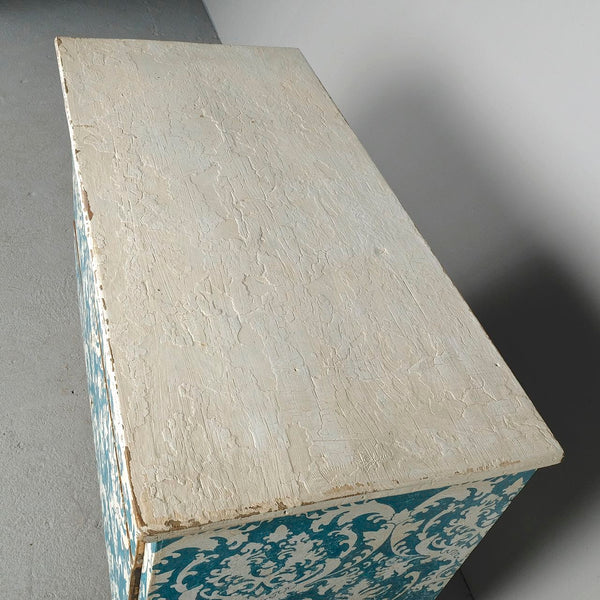 Antique painted three-drawer chest