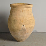 Antique large roll neck terracotta oil jar