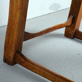 Small antique pine game dressing table with drawer