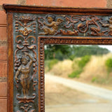 Large antique “Second Renaissance” gesso mirror