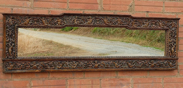 Small antique “Second Renaissance” gesso mirror