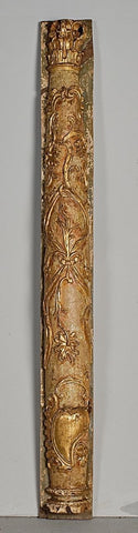 Antique carved "Mudejar" single-panel door, pine