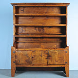 Antique rustic two-door Pyrenees pantry cabinet, pine