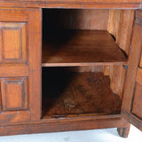 Antique four-door, two-drawer library cabinet, oak