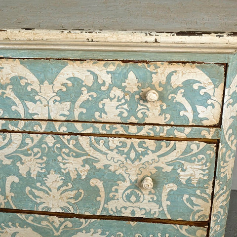 Antique painted three-drawer chest