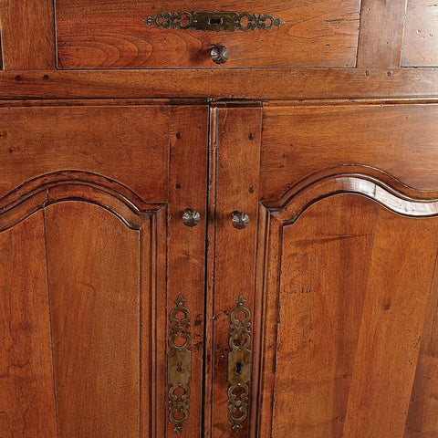 Antique two door, one drawer credenza, walnut