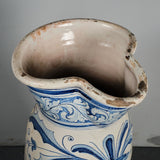 Antique large painted Talavera jug