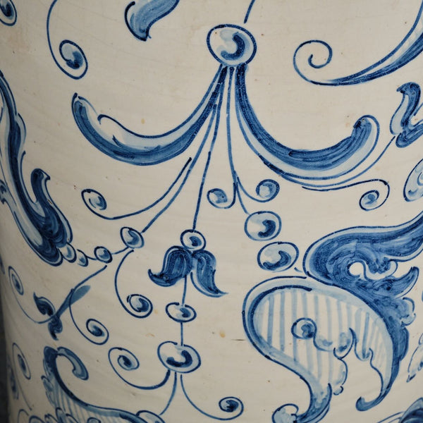 Antique large painted Talavera jug