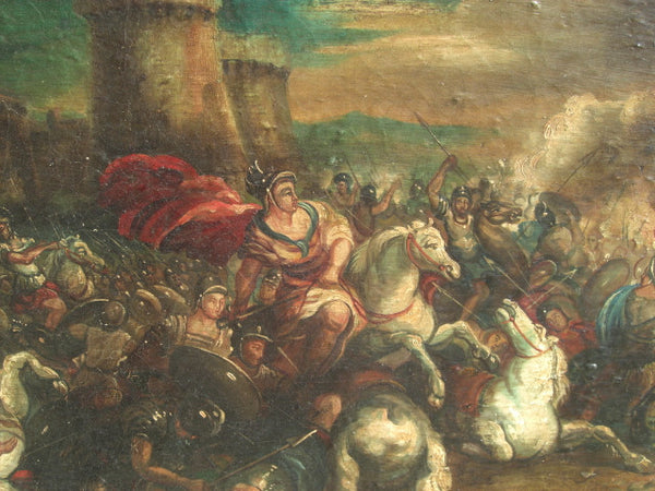 “Battle of Naples” oil painting on canvas