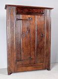 Reproduction one-door Basque mountain cabinet, reclaimed oak and chestnut