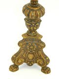 Three-Footed Bronze Venetian Candlestick from italy