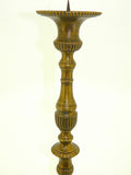 Large Three-Footed Bronze Baroque Candlestick from Italy