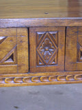 Carved two-drawer “Burgales” table