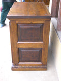 Carved two-door credenza or vanity cabinet
