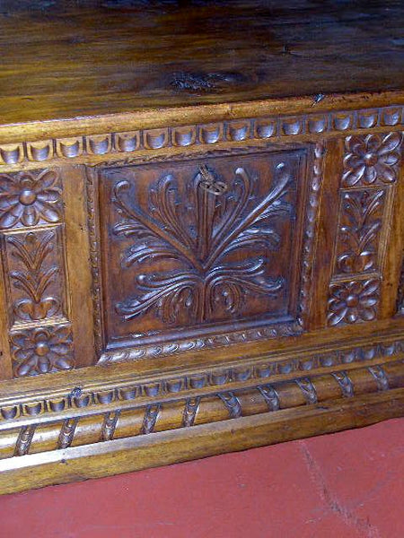 Carved Catalonian bride’s chest