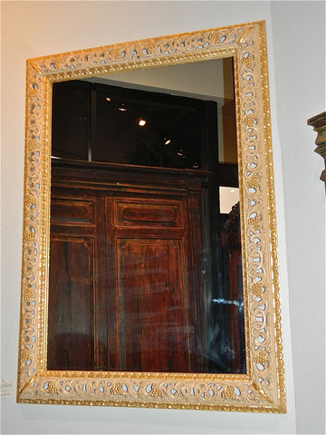 Reproduction hand-carved and pierced "Renaissance" mirror