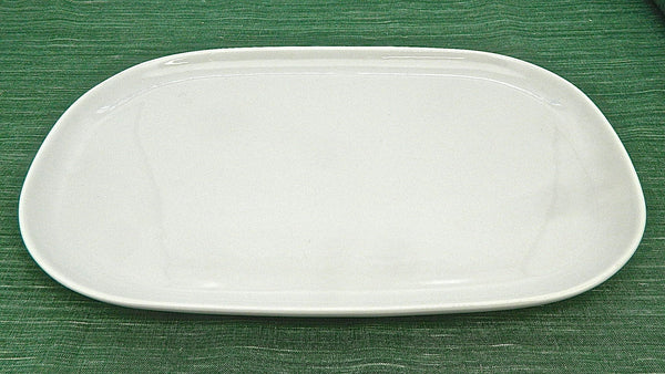 Large rectangular white porcelain roast / pizza platter