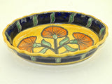 Wavy-edge oval Talavera serving dish, “PUERTO VALLARTA”