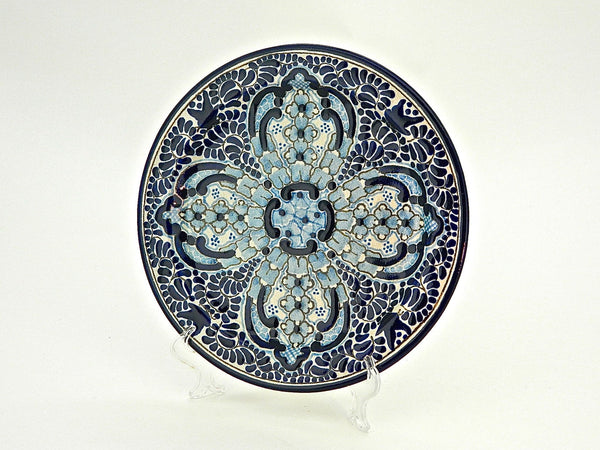 Large Round Talavera Serving Platter - "REGINA"