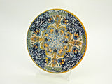 Large Round Talavera Serving Platter - "FLOR DE LIZ"