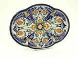 Small Oval Talavera Serving Platter - "HELECHO"
