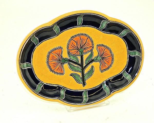 Small Oval Talavera Serving Platter - "PUERTO VALLARTA