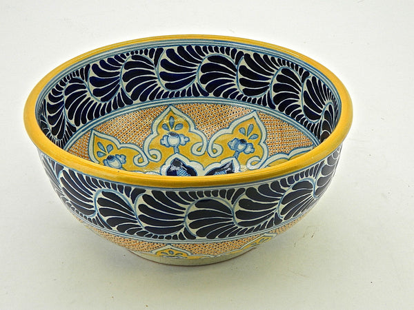 Large Talavera Pasta Bowl - "MEDALLON MORISCO"