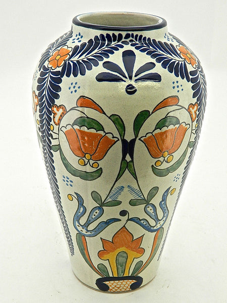 Tall Carrot-Shaped Talavera Urn - “HELECHO”