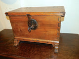 Antique tabletop document box, pine