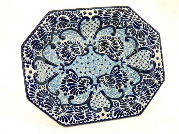 Octagonal Talavera Serving Dish - "VIRREY"