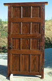 Antique carved Mudejar single-panel door, pine