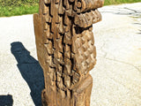 Antique carved pine Castilian corbel