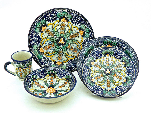 Five-piece Talavera Dinnerware Set - "REYNA ANA"