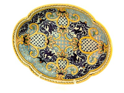 Large Oval Talavera Serving Platter - "SEVILLA"